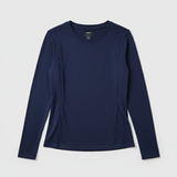 Breastfeeding T-Shirt Long Sleeve Navy Blue