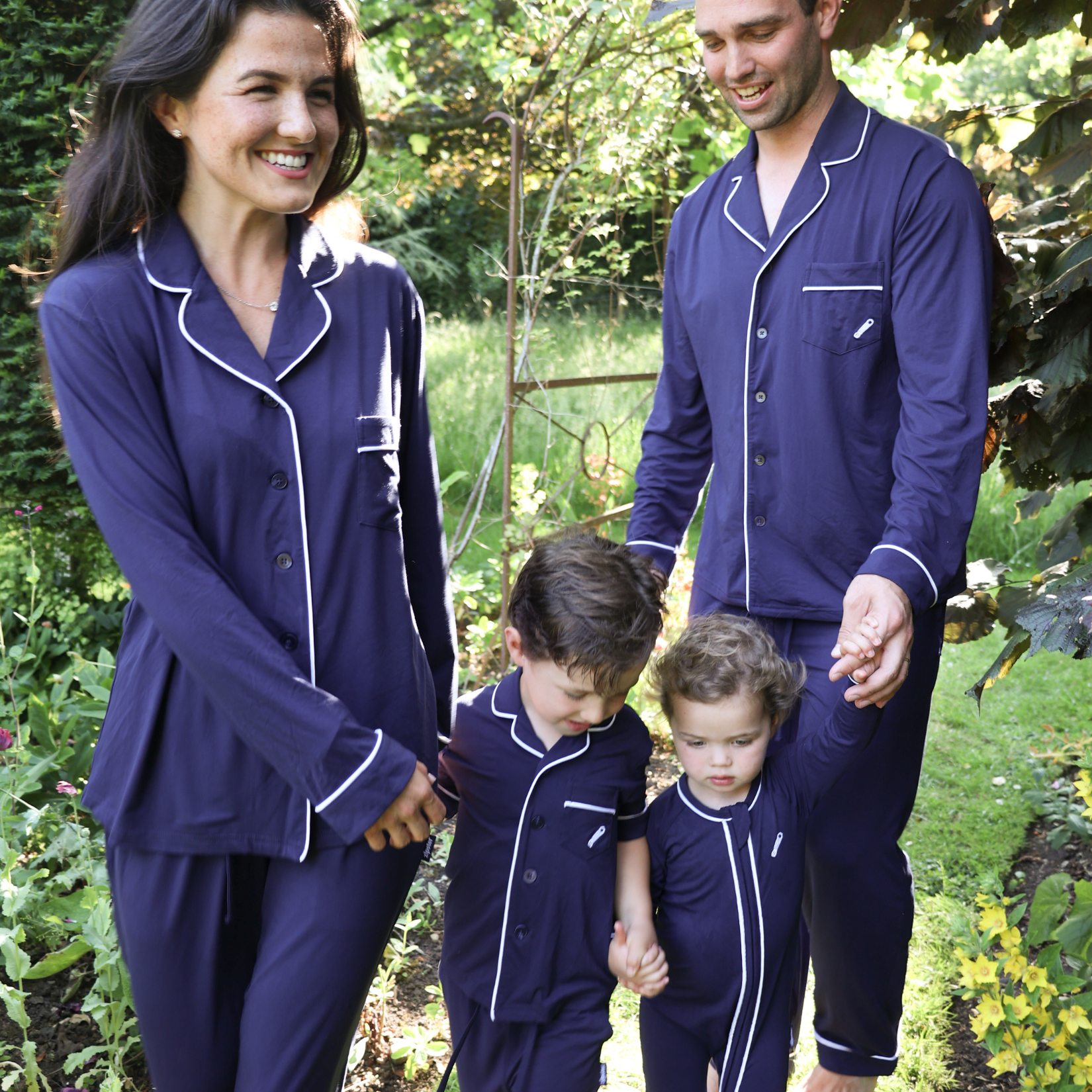 Ladies Pyjamas Set Navy Heritage