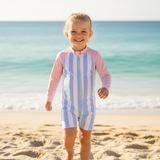 Swimster Stripes Pink Sleeve