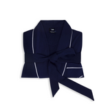 Women's Navy Heritage Bamboo Robe