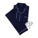Ladies Pyjamas Set Navy Heritage