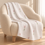 Lavender Large Muslin Blanket