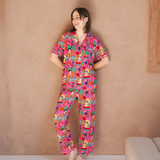 Pyjamas-sæt til kvinder: Frida Fiesta de Colores
