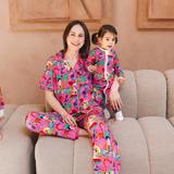 Pyjamas-sæt til kvinder: Frida Fiesta de Colores
