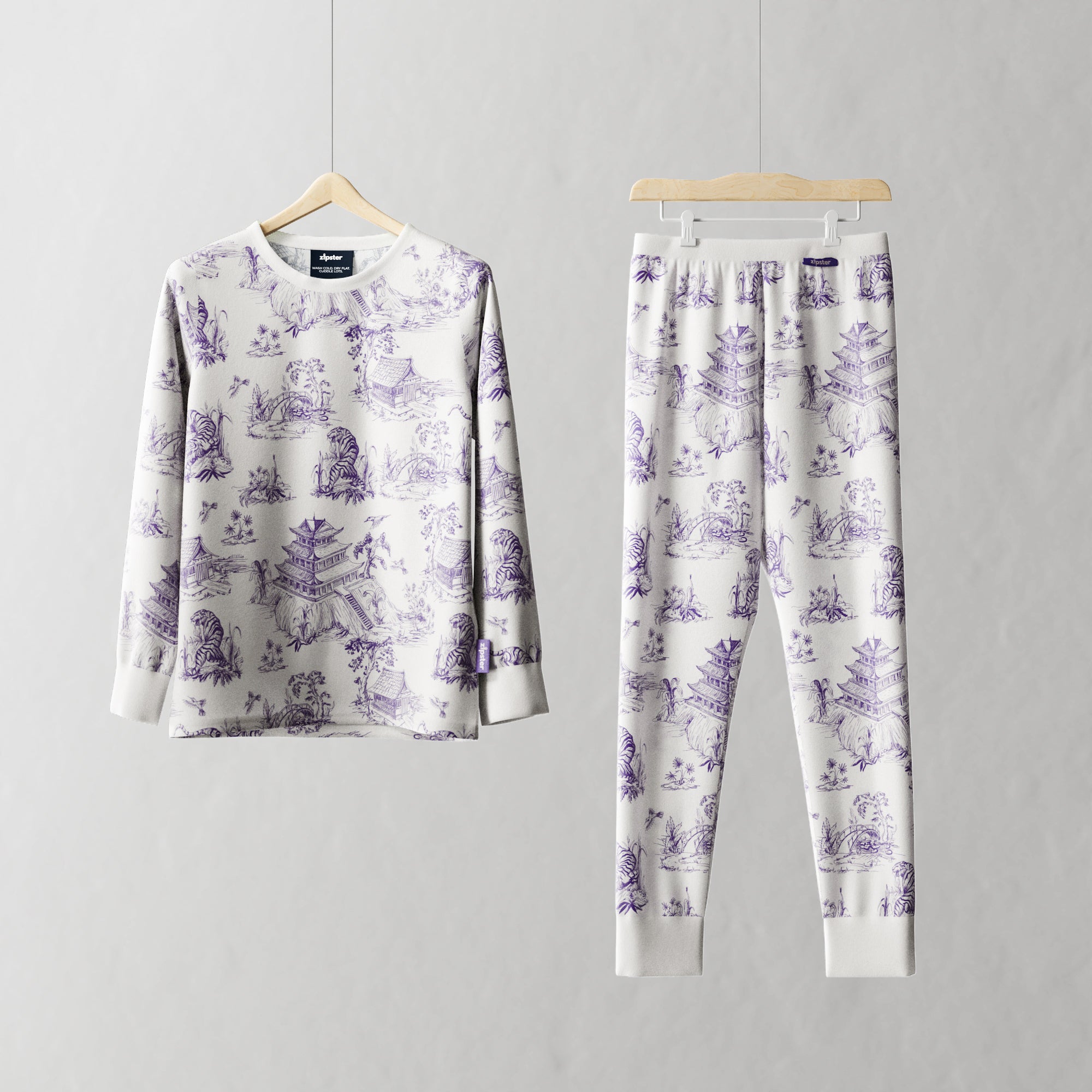 Children's PJ Set Toile de Jouy