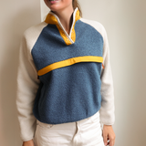 Breastfeeding Fleece Retro Blue