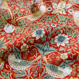 William Morris Children's PJ Set Strawberry Thief Red