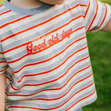 Overdimensioneret børnet-shirt med striber – Good Old Days