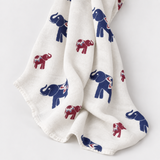 Muslin Elephants Navy