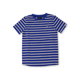 Organic Cotton Breastfeeding T-Shirt Cobalt Stripes