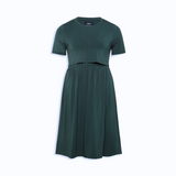 Copenhagen Breastfeeding T-Shirt Dress Charcoal