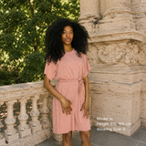 Barcelona Breastfeeding T-Shirt Dress Rusty Striped